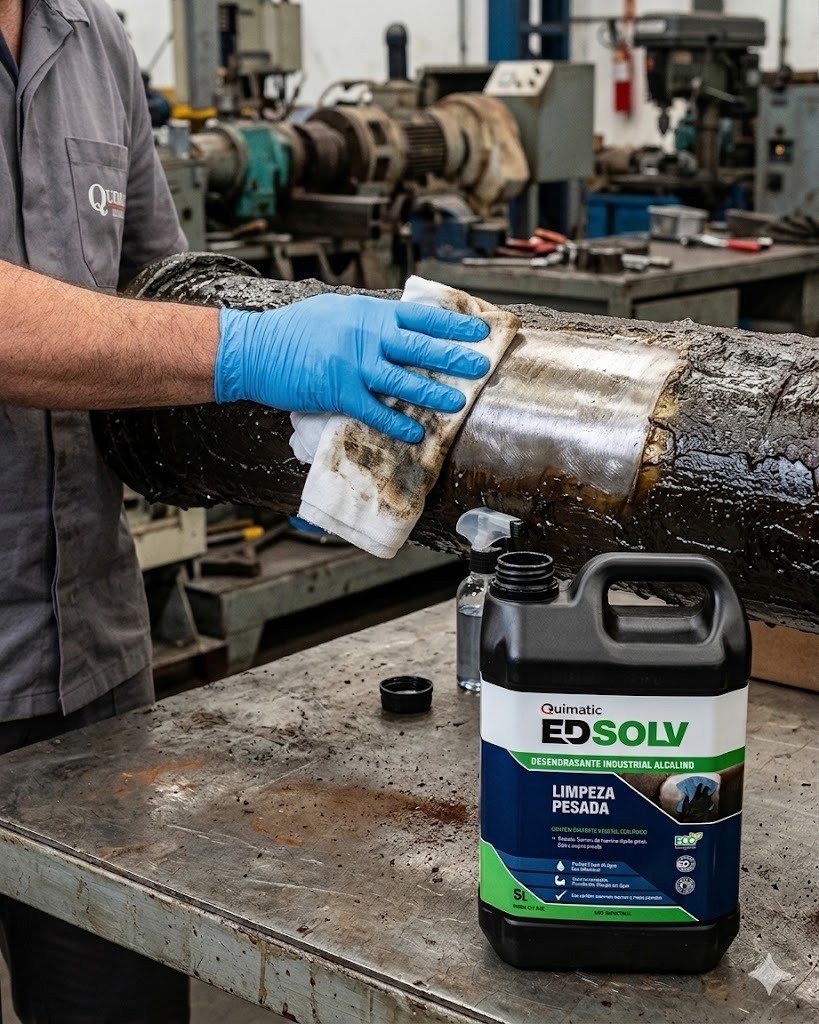 QUIMATIC ED SOLV Desengraxante e limpeza industrial de alto impacto