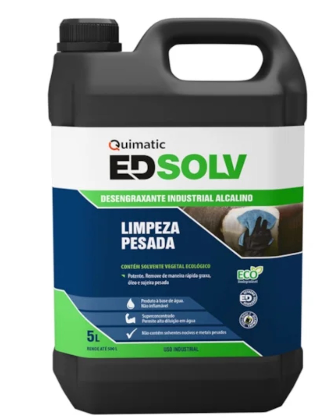 QUIMATIC ED SOLV Desengraxante e limpeza industrial de alto impacto