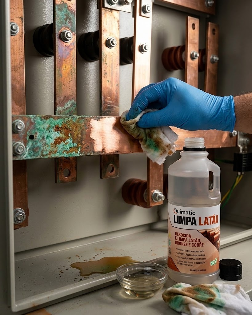 QUIMATIC LIMPA LATÃO — Ecológico - Desoxida e limpa latão, bronze e cobre
