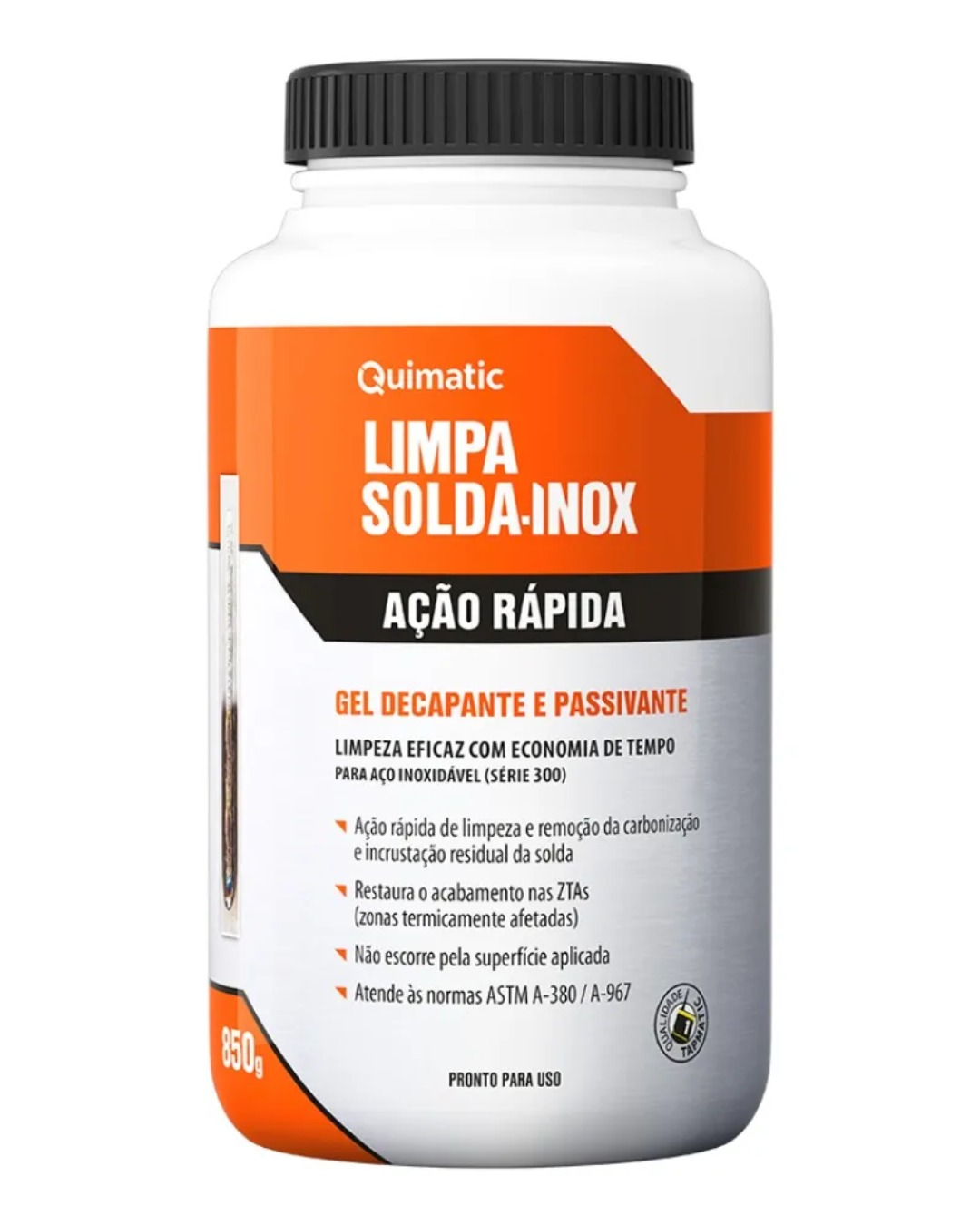 Gel Decapante Quimatic Limpa Solda Inox Ação Rápida