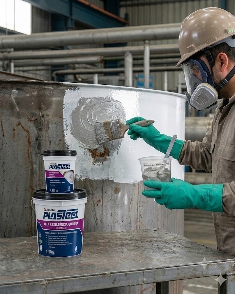 Plasteel Alta Resistência Química