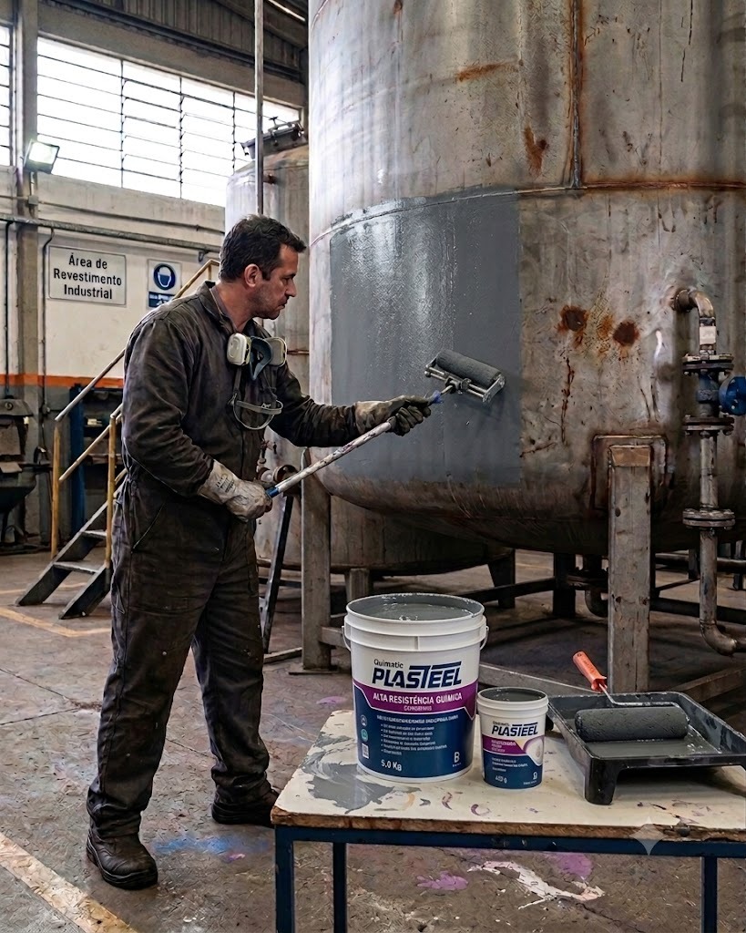 Plasteel Alta Resistência Química