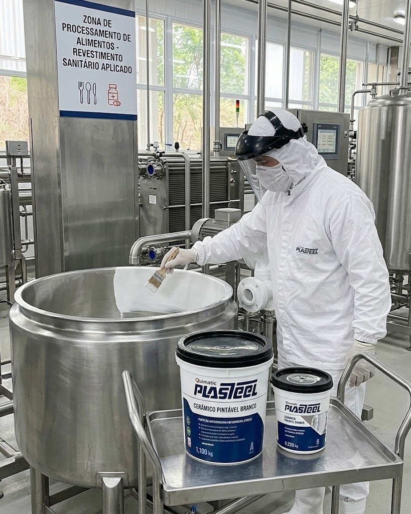 Plasteel Cerâmico Pintável Branco