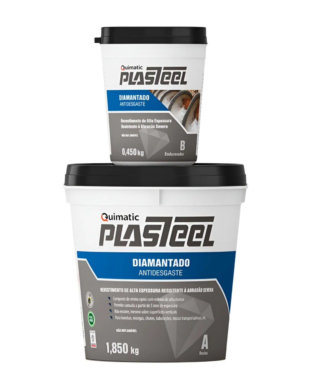 Plasteel Diamantado Antidesgaste