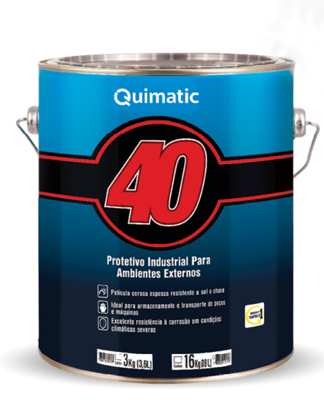QUIMATIC 40 – Protetivo Anticorrosivo Resistente a Chuvas Fortes