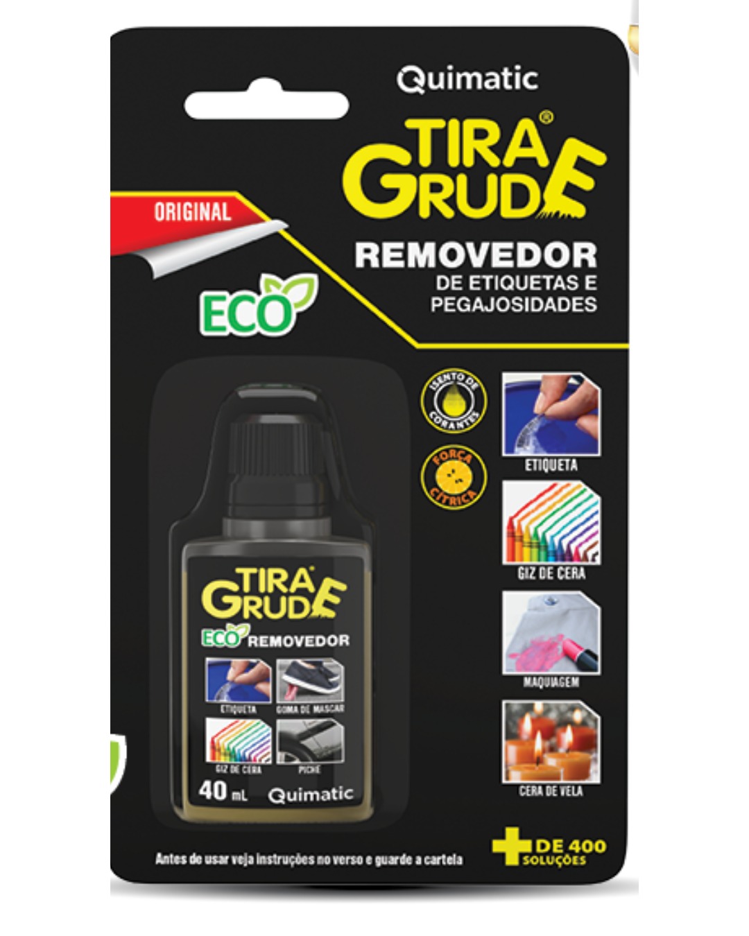 Tira Grude Removedor de Etiquetas e Pegajosidades